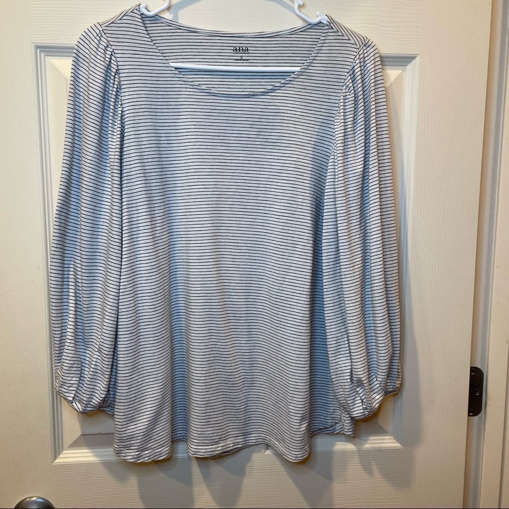 Black and White Striped Top